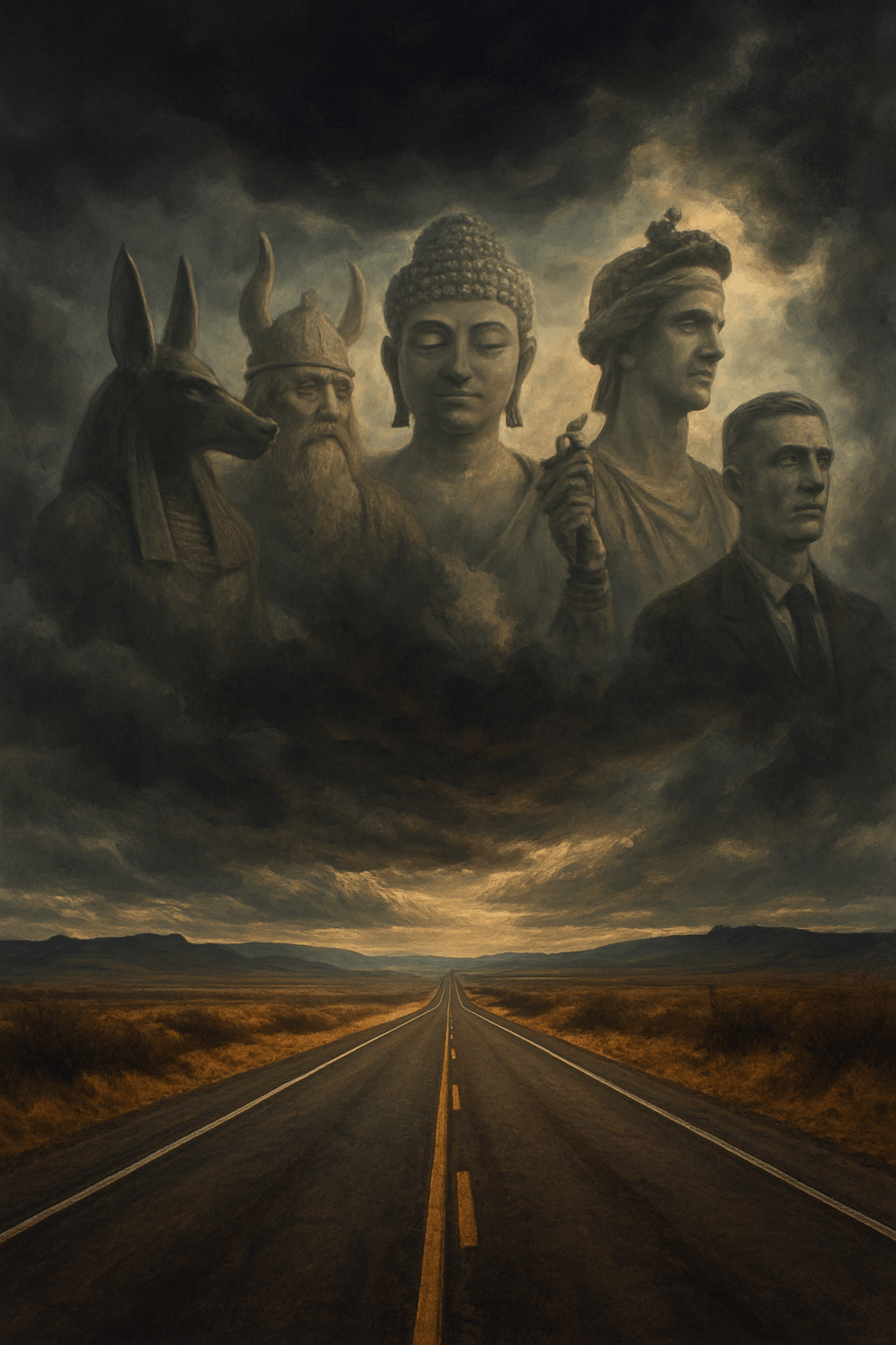 Illustration: American Gods de Neil Gaiman : Un voyage mythologique au cœur de l'Amérique moderne