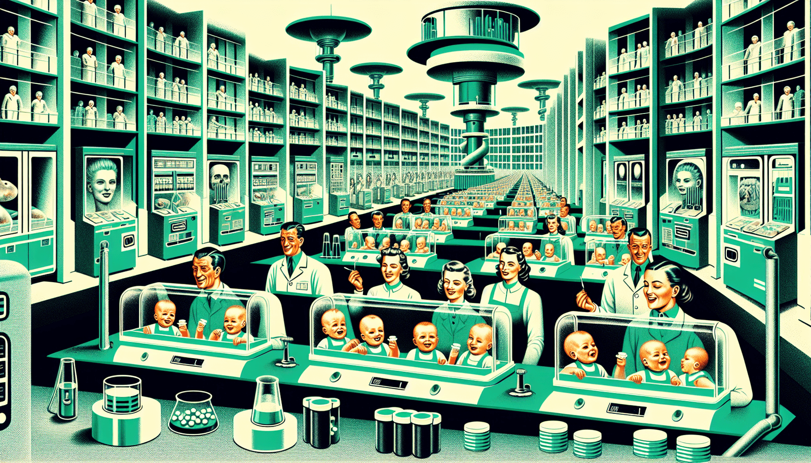 Illustration - Le Meilleur des mondes d'Aldous Huxley - Une dystopie toujours d'actualité